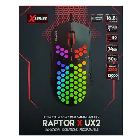 FANTECH Raptor UX2 GAMING MOUSE RGB